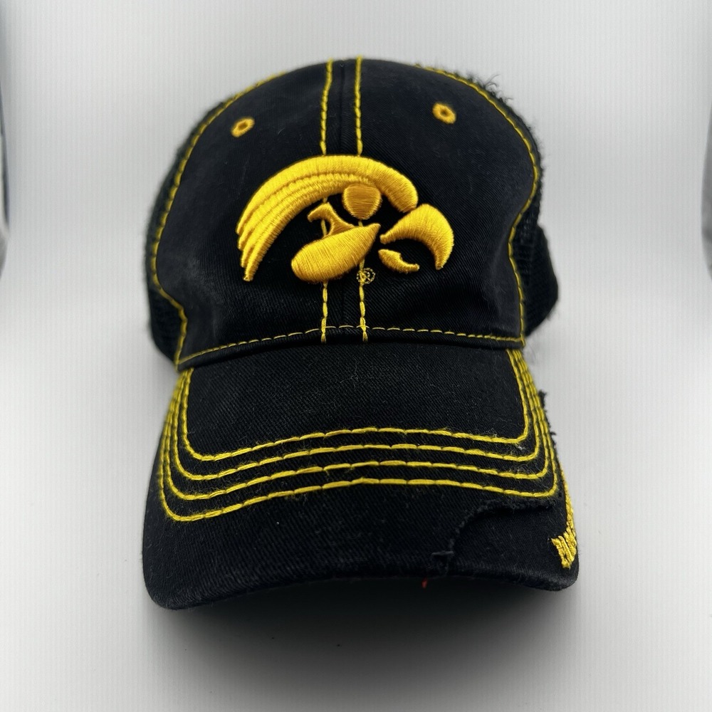 Iowa Hawkeyes Farm Strong Richardson Trucker Hat Black Yellow Mesh Adjustable